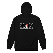 Load image into Gallery viewer, RBARI 'Adopt' Zip-Up Hoodie (Unisex)