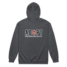 Load image into Gallery viewer, RBARI 'Adopt' Zip-Up Hoodie (Unisex)