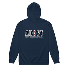 Load image into Gallery viewer, RBARI 'Adopt' Zip-Up Hoodie (Unisex)