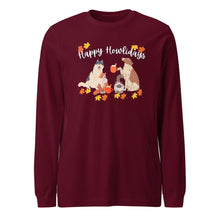 Load image into Gallery viewer, "Happy Howlidays" Fall Long-Sleeve Tee (Unisex)