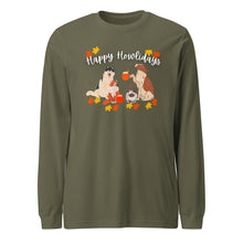 Load image into Gallery viewer, "Happy Howlidays" Fall Long-Sleeve Tee (Unisex)