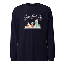 Load image into Gallery viewer, "Happy Howlidays" Winter Long-Sleeve Tee (Unisex)
