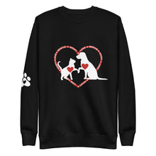 Load image into Gallery viewer, 'Rescue Adopt Love' Sweatshirt (Unisex)