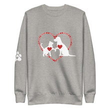 Load image into Gallery viewer, 'Rescue Adopt Love' Sweatshirt (Unisex)