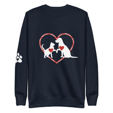 Load image into Gallery viewer, 'Rescue Adopt Love' Sweatshirt (Unisex)