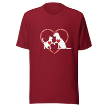 Load image into Gallery viewer, 'Rescue Adopt Love' Short-Sleeve Tee (Unisex)