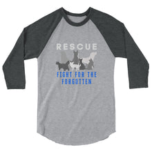 Load image into Gallery viewer, Fight For The Forgotten Blue 3/4 Sleeve Shirt (Unisex)