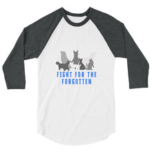 Load image into Gallery viewer, Fight For The Forgotten Blue 3/4 Sleeve Shirt (Unisex)
