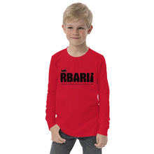 Load image into Gallery viewer, RBARI Letter Logo Youth Long-Sleeve Tee (Unisex)