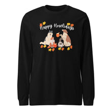 Load image into Gallery viewer, &quot;Happy Howlidays&quot; Fall Long-Sleeve Tee (Unisex)
