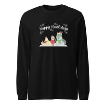 Load image into Gallery viewer, &quot;Happy Howlidays&quot; Winter Long-Sleeve Tee (Unisex)
