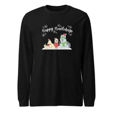 Load image into Gallery viewer, &quot;Happy Howlidays&quot; Winter Long-Sleeve Tee (Unisex)
