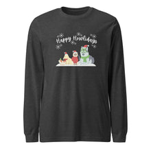 Load image into Gallery viewer, &quot;Happy Howlidays&quot; Winter Long-Sleeve Tee (Unisex)
