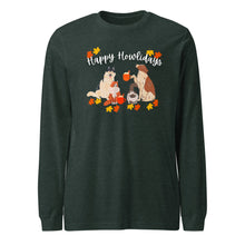 Load image into Gallery viewer, &quot;Happy Howlidays&quot; Fall Long-Sleeve Tee (Unisex)
