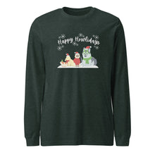 Load image into Gallery viewer, &quot;Happy Howlidays&quot; Winter Long-Sleeve Tee (Unisex)
