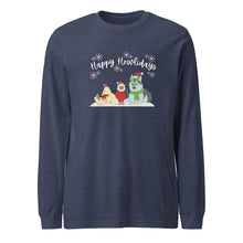 Load image into Gallery viewer, &quot;Happy Howlidays&quot; Winter Long-Sleeve Tee (Unisex)
