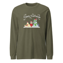 Load image into Gallery viewer, &quot;Happy Howlidays&quot; Winter Long-Sleeve Tee (Unisex)
