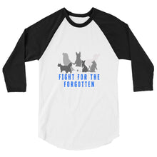 Load image into Gallery viewer, Fight For The Forgotten Blue 3/4 Sleeve Shirt (Unisex)
