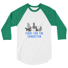 Load image into Gallery viewer, Fight For The Forgotten Blue 3/4 Sleeve Shirt (Unisex)
